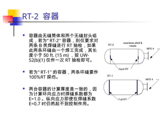 ASME Chapter VIII-1 Weld Coefficient and RT-X marking | PPT