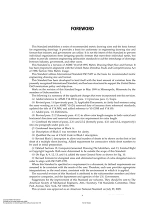 ASME Y14.1M-2005: Metric Drawing Sheet Size and Format Standards | PDF