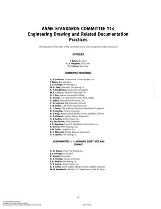 ASME Y14.1M-2005: Metric Drawing Sheet Size and Format Standards | PDF