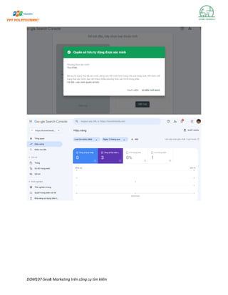 DOM107-Seo& Marketing trên công cụ tìm kiếm
 