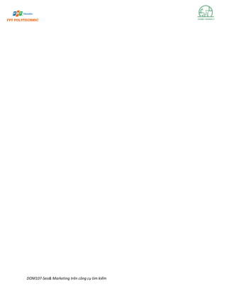 DOM107-Seo& Marketing trên công cụ tìm kiếm
 