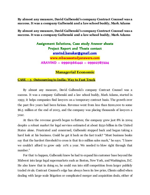 Dissertation on human resource outsourcing agreement