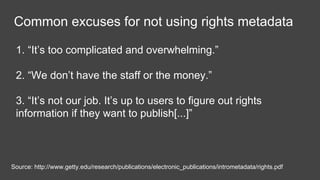 Ad-iD
IPTC
PLUS
PRISM
RightsML
W3C
Standards in Rights Management
 