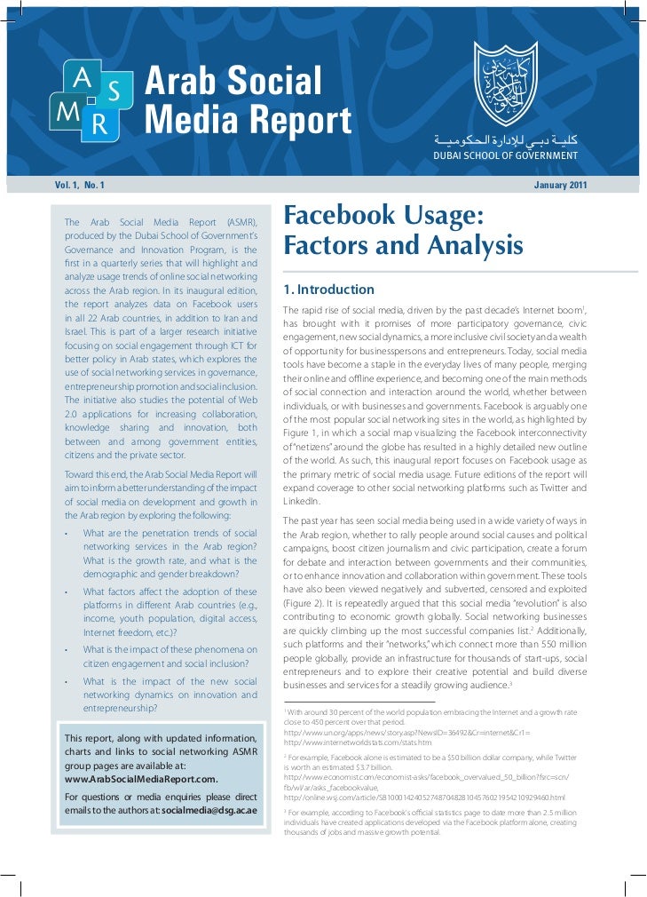 social media report sle arab social media report social media report sle arab social media report