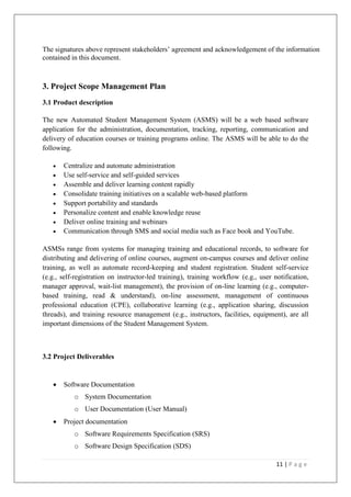 ASMS Project Plan | PDF