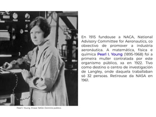 En 1915 fundouse a NACA, National
Advisory Committee for Aeronautics, co
obxectivo de promover a industria
aeronáutica. A ...