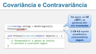 Covariância e Contravariância