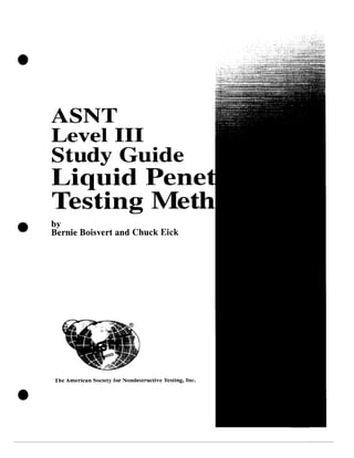 Asnt   level iii - study guide - pt