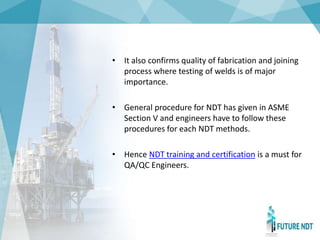 ASNT LEVEL-2 AND QA/QC COURSE | PPT