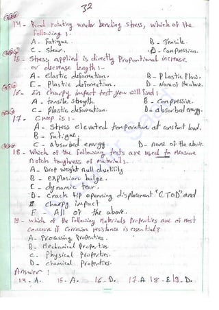 ASNT Basic Level III Notes Part I- Dr. Samir Saad (Handwriting) | PDF