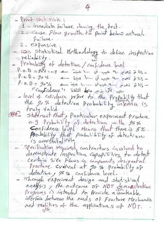 Basic Level Note Sample ASNT Basic Level III Notes Part I- Dr. Samir Saad (Handwriting) | PDF
