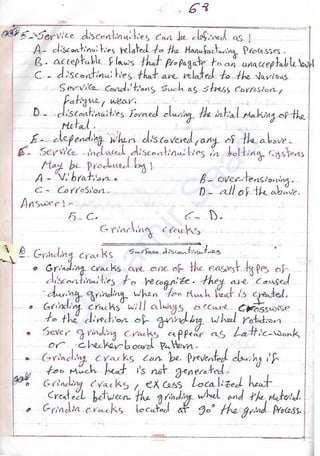 ASNT Basic Level III Notes Part I- Dr. Samir Saad (Handwriting) | PDF