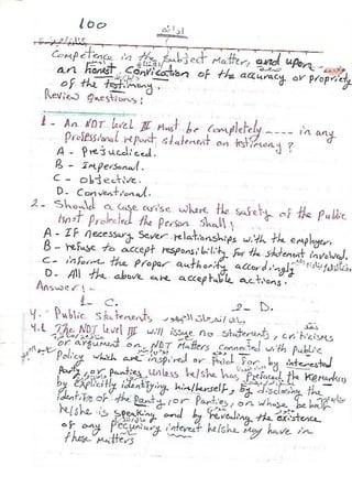 ASNT Basic Level III Notes Part III- Dr. Samir Saad (Handwriting) 