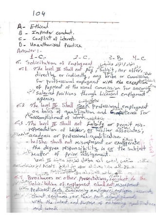 ASNT Basic Level III Notes Part III- Dr. Samir Saad (Handwriting) 
