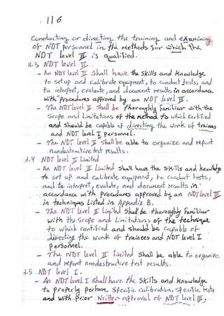 ASNT Basic Level III Notes Part III- Dr. Samir Saad (Handwriting) 