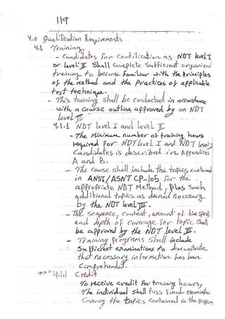 ASNT Basic Level III Notes Part III- Dr. Samir Saad (Handwriting) 