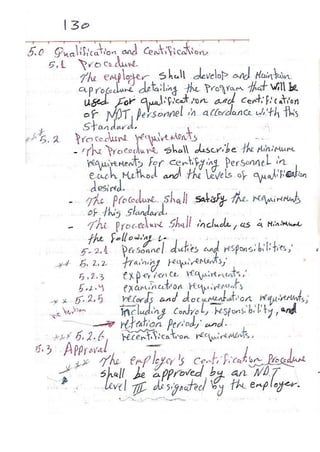 ASNT Basic Level III Notes Part III- Dr. Samir Saad (Handwriting) 