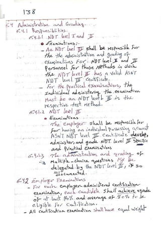 ASNT Basic Level III Notes Part III- Dr. Samir Saad (Handwriting) 