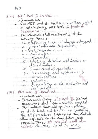 ASNT Basic Level III Notes Part III- Dr. Samir Saad (Handwriting) 