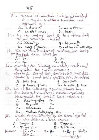 ASNT Basic Level III Notes Part III- Dr. Samir Saad (Handwriting) 