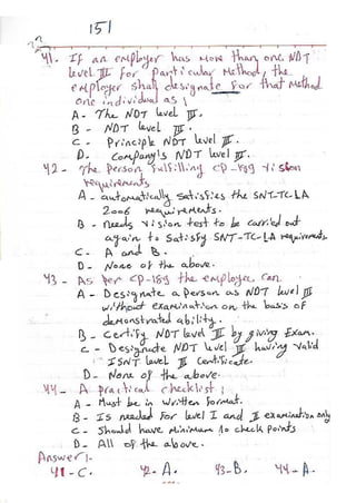 ASNT Basic Level III Notes Part III- Dr. Samir Saad (Handwriting) 