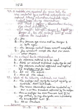 ASNT Basic Level III Notes Part III- Dr. Samir Saad (Handwriting) 
