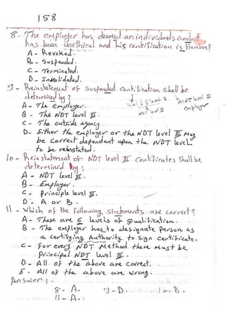 ASNT Basic Level III Notes Part III- Dr. Samir Saad (Handwriting) 