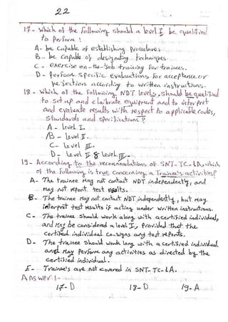 ASNT Basic Level III Notes Part III- Dr. Samir Saad (Handwriting) 