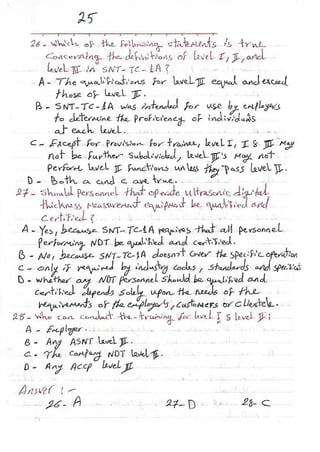 ASNT Basic Level III Notes Part III- Dr. Samir Saad (Handwriting) 