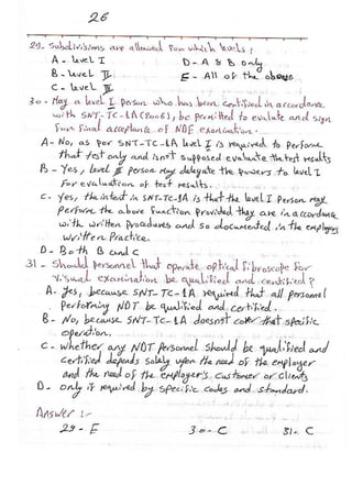 ASNT Basic Level III Notes Part III- Dr. Samir Saad (Handwriting) 