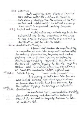 ASNT Basic Level III Notes Part III- Dr. Samir Saad (Handwriting) 