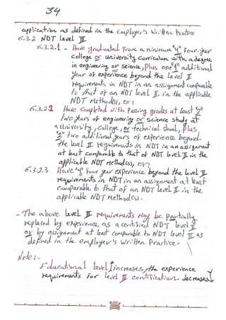 ASNT Basic Level III Notes Part III- Dr. Samir Saad (Handwriting) 