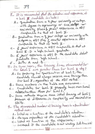 ASNT Basic Level III Notes Part III- Dr. Samir Saad (Handwriting) 