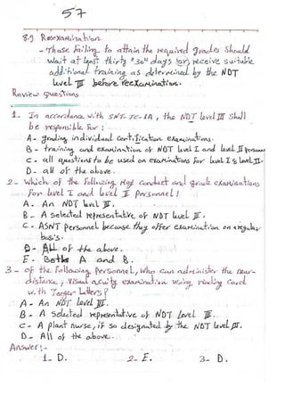 ASNT Basic Level III Notes Part III- Dr. Samir Saad (Handwriting) 