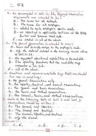 ASNT Basic Level III Notes Part III- Dr. Samir Saad (Handwriting) 