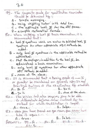 ASNT Basic Level III Notes Part III- Dr. Samir Saad (Handwriting) 
