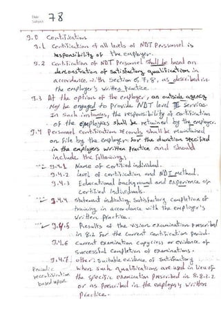 ASNT Basic Level III Notes Part III- Dr. Samir Saad (Handwriting) 