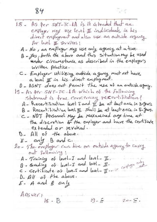 ASNT Basic Level III Notes Part III- Dr. Samir Saad (Handwriting) 