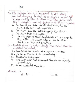 ASNT Basic Level III Notes Part III- Dr. Samir Saad (Handwriting) 