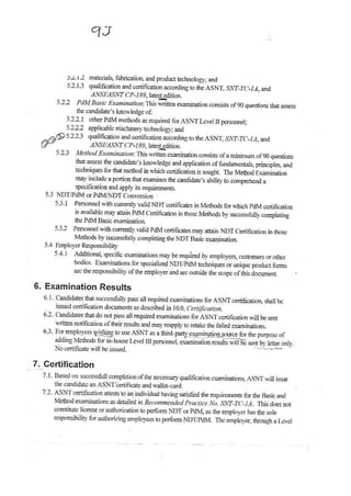 ASNT Basic Level III Notes Part III- Dr. Samir Saad (Handwriting) 