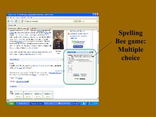 Spelling Bee game: Multiple choice 