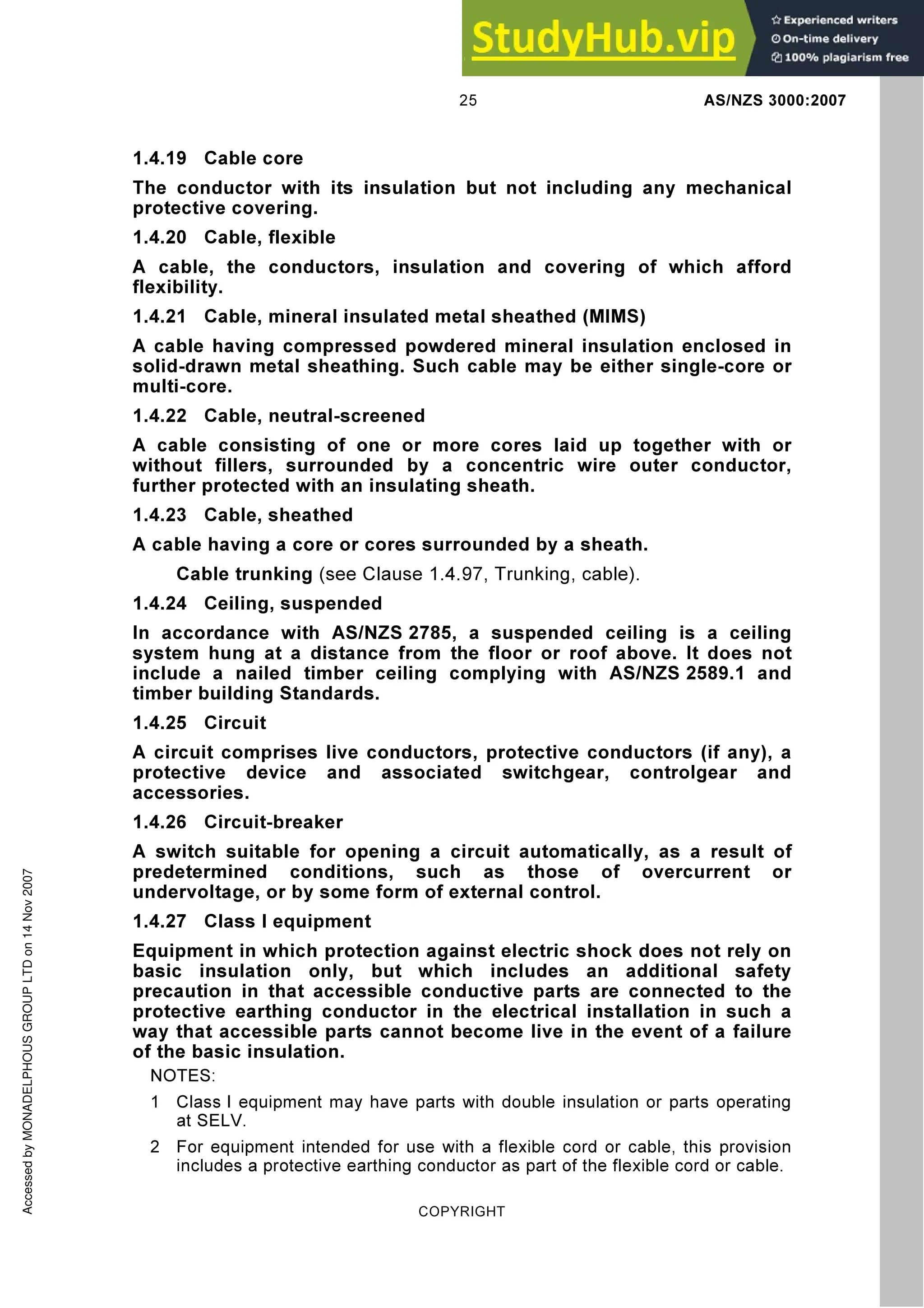 AS NZS AS NZS 3000 2007 Wiring Rules PPT