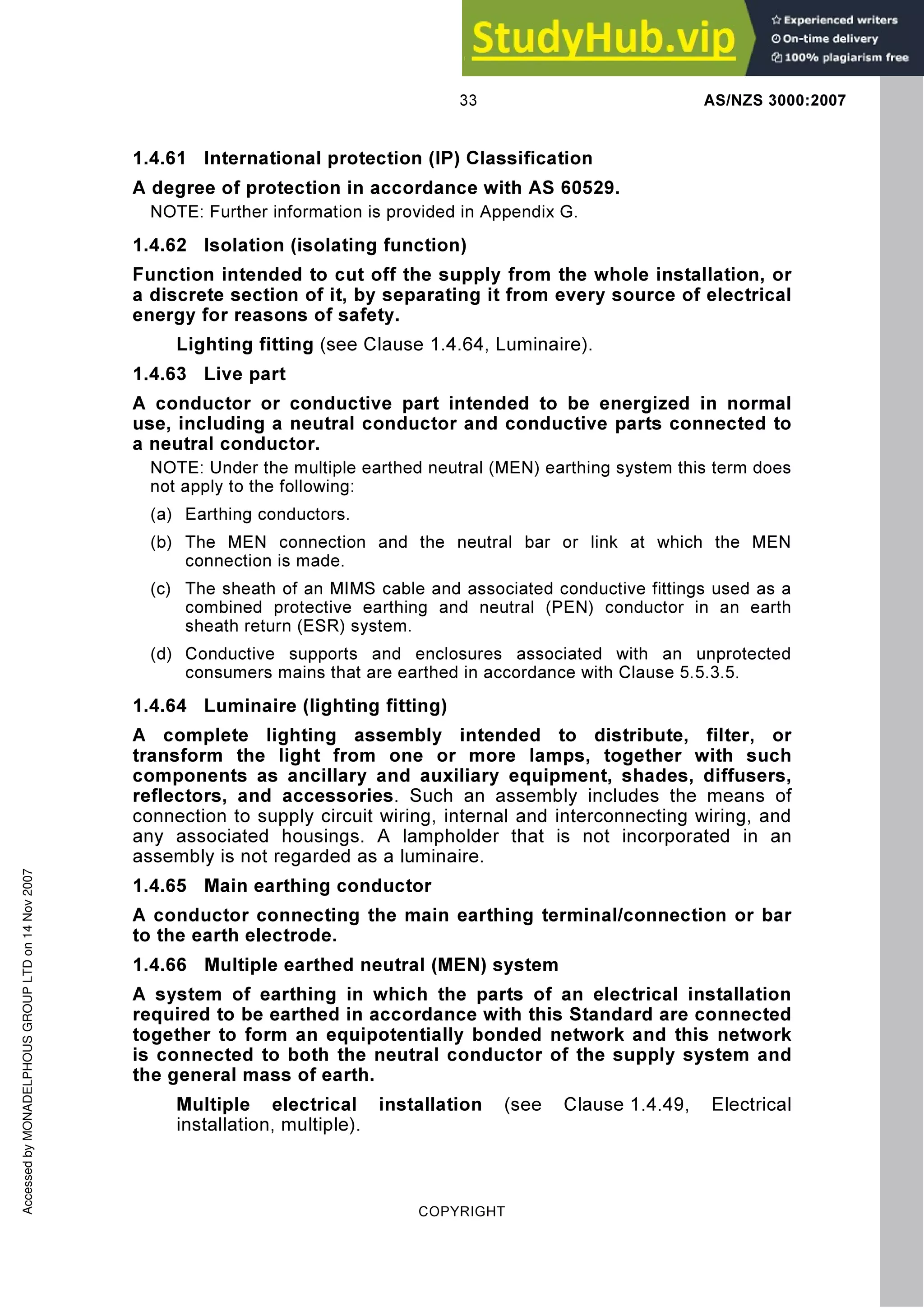 AS NZS AS NZS 3000 2007 Wiring Rules | PDF
