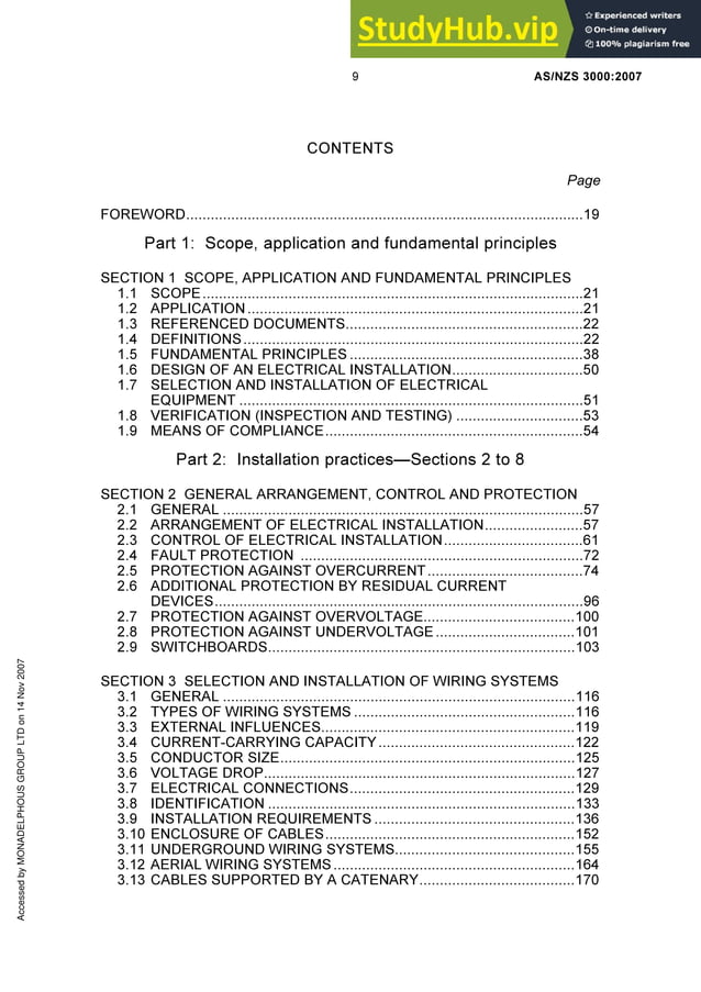 AS NZS AS NZS 3000 2007 Wiring Rules | PDF