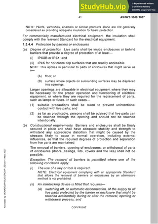 AS NZS AS NZS 3000 2007 Wiring Rules | PPT