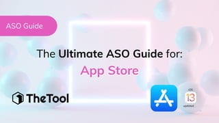 The Ultimate ASO Guide for:
App Store
ASO Guide
iOS
updated ✅
 
