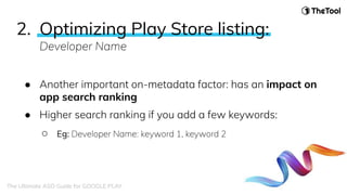 App Store Optimization - 2020 Ultimate Guide for Google Play Store ASO ...