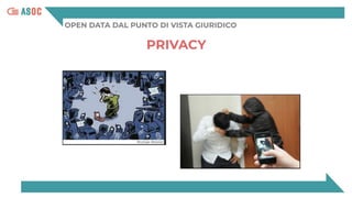 OPEN DATA DAL PUNTO DI VISTA GIURIDICO
PRIVACY
 