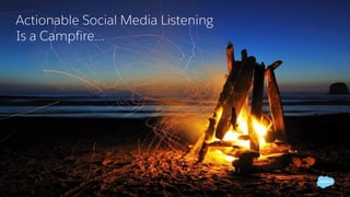 Actionable Social Media Listening
Is a Campfire…
 