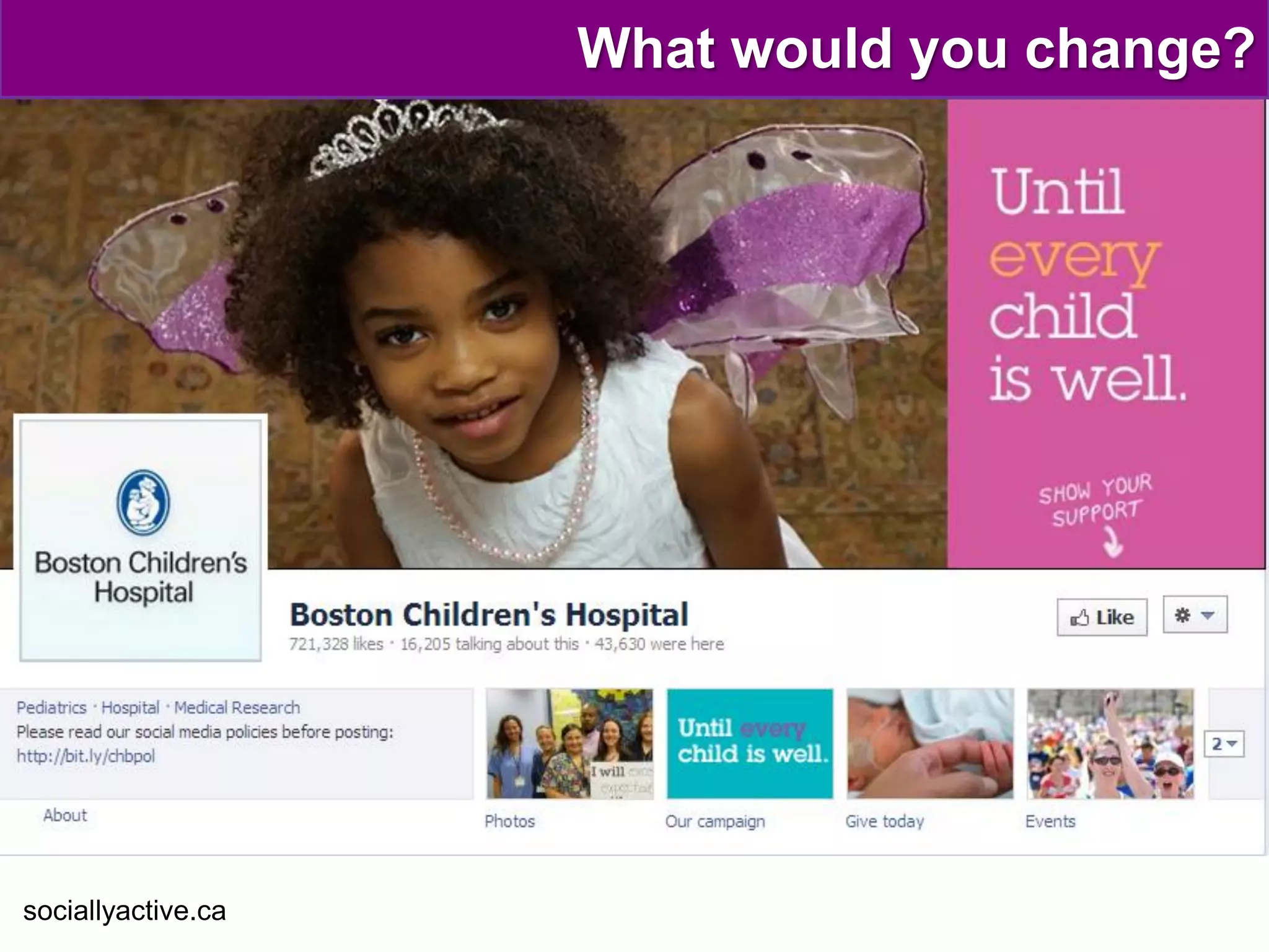 What would you change?




sociallyactive.ca
 